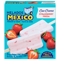 Helados Mexico Con Crema Strawberry Fresa Ice Cream Bars - 6 ct