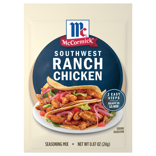 McCormick Street Taco Southwestern Ranch Chicken Seasoning Mix Packet