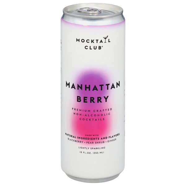 Mocktail Club Manhattan Berry RTD Soft Cocktail Lightly Sparkling (Single)