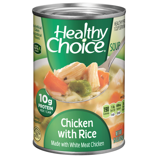 Healthy Choice Chicken with Rice Soup