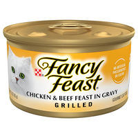 Fancy Feast Grilled Chicken & Beef Feast in Gravy Wet Cat Food