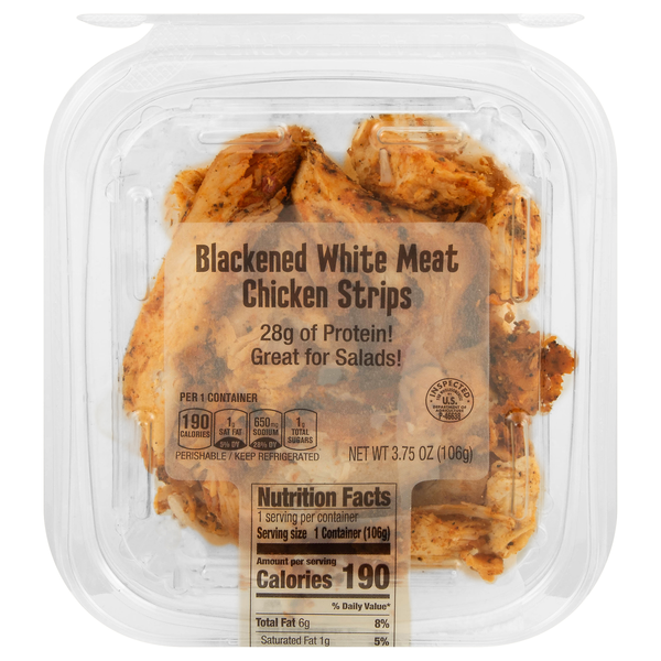 Hannaford Deli Blackened White Meat Chicken Strips - 2 ct