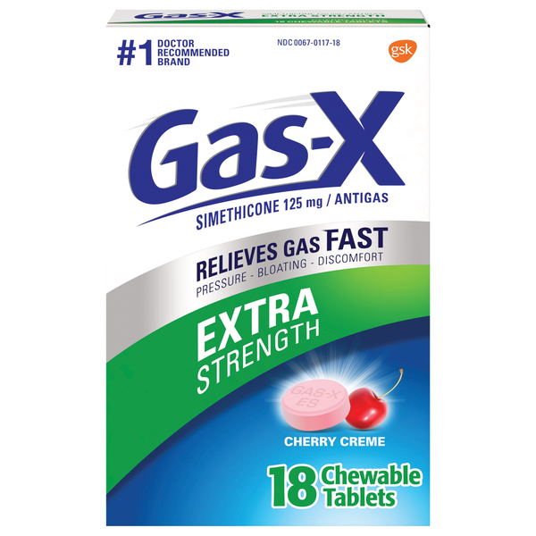 Gas-X Anti Gas Extra Strength Cherry Creme Chewable Tablets