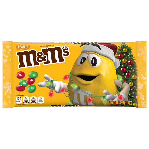 M&M's Red & Green Peanut Milk Chocolate Christmas Candy