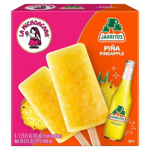 Save on La Michoacana Jarritos Pina Pineapple Fruit Ice Bars - 6 ct ...