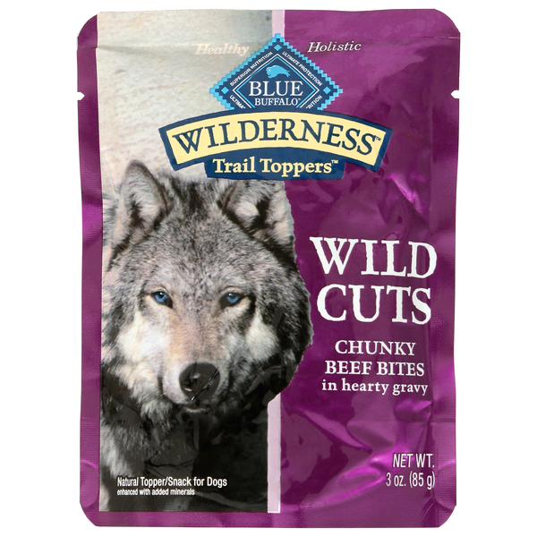 Blue Buffalo Wilderness Trail Toppers Chunky Beef Bites Dog Snack