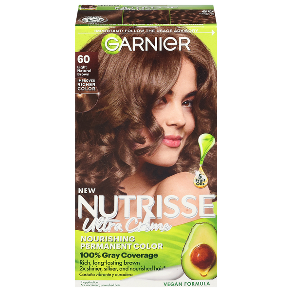 Garnier Nutrisse Nourishing Color Creme Light Natural Brown 60