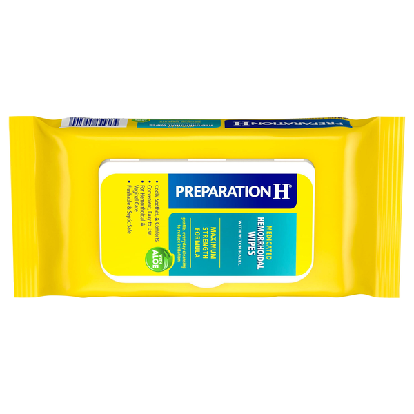 Preparation H Medicated Hemorrhoidal Wipes with Aloe Refill