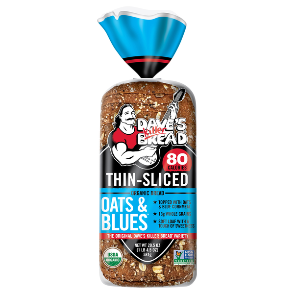 Dave's Killer Bread Organic Oats & Blues Thin Sliced Bread