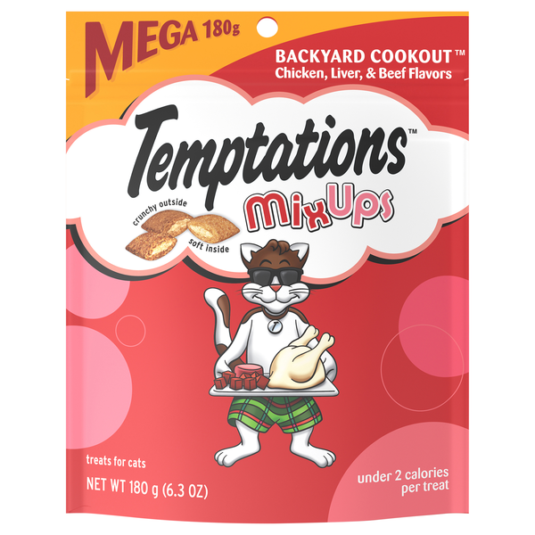 Temptations MixUps Backyard Cookout Crunchy & Soft Cat Treats