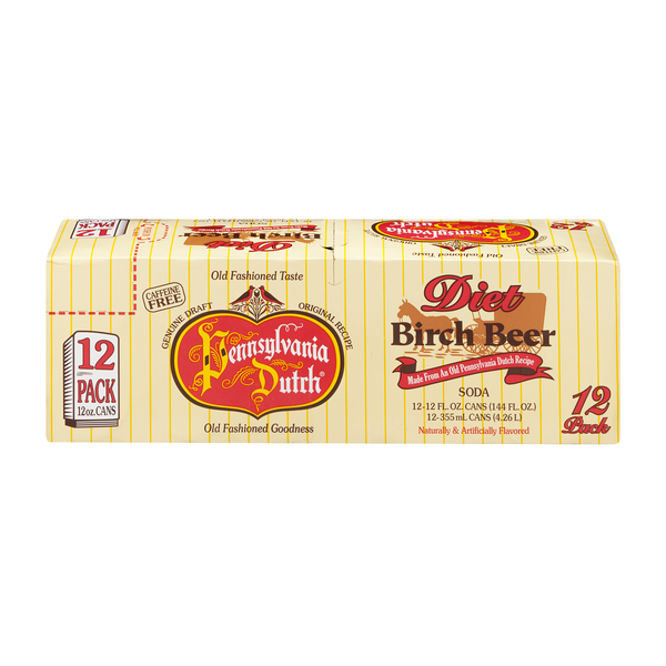 Pennsylvania Dutch Birch Beer Soda Caffeine Free - 12 pk