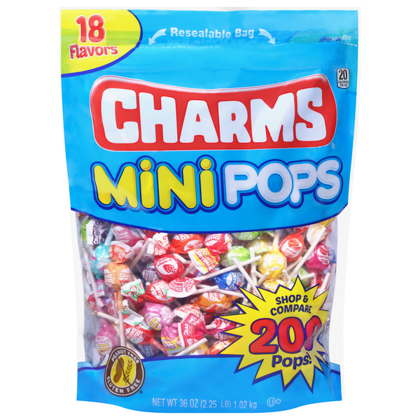 Charms Mini Pops Halloween Candy - 200 ct