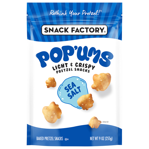 Snack Factory Pop'ums Sea Salt Pretzel Snacks