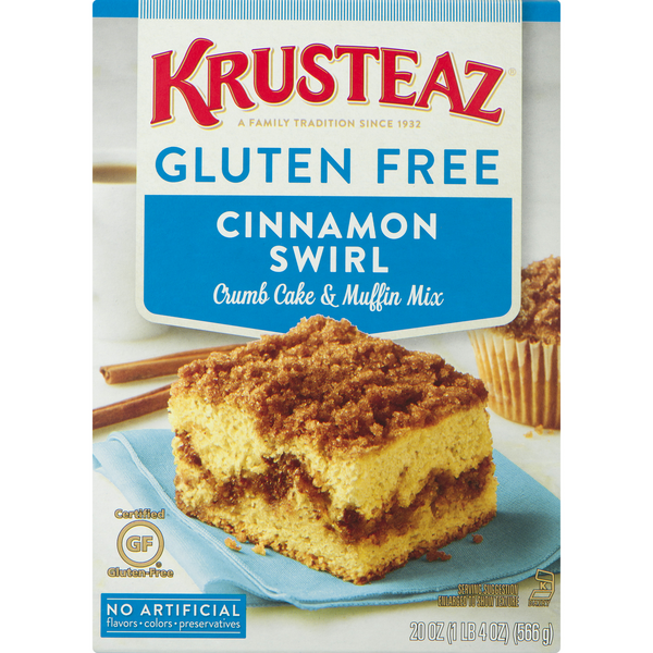Save on Krusteaz Cinnamon Swirl Crumb Cake & Muffin Mix Gluten Free Order Online Delivery Stop