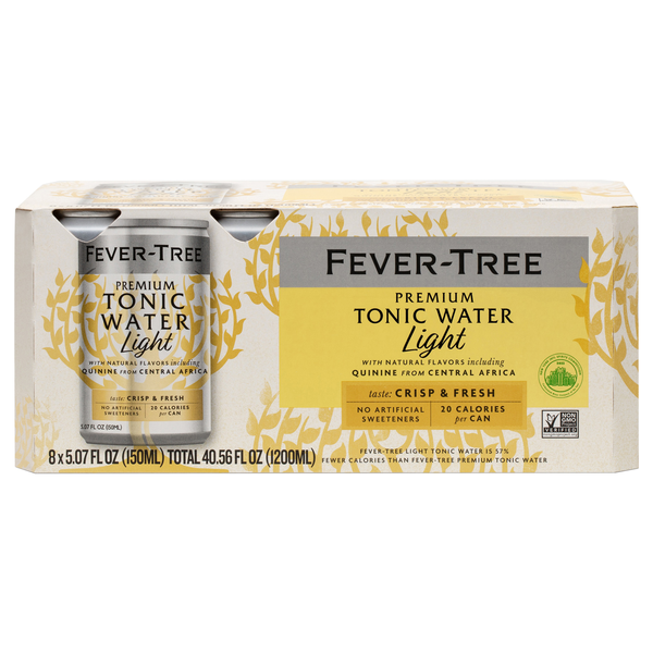 Fever-Tree Premium Indian Tonic Water Refreshingly Light - 8 pk