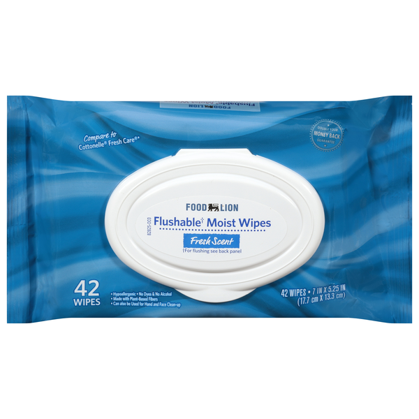 Food Lion Fresh Scent Flushable Moist Wipes