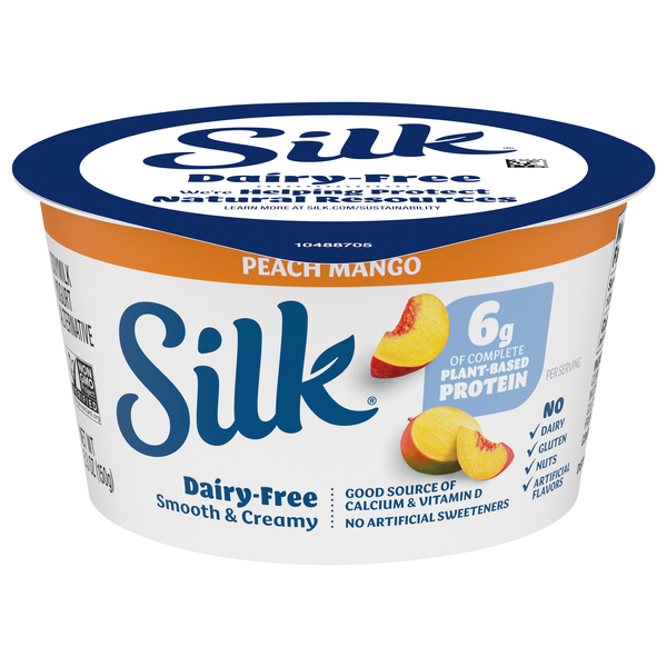 Save on Silk Dairy Free Vegan Peach Mango Soymilk Yogurt Alternative