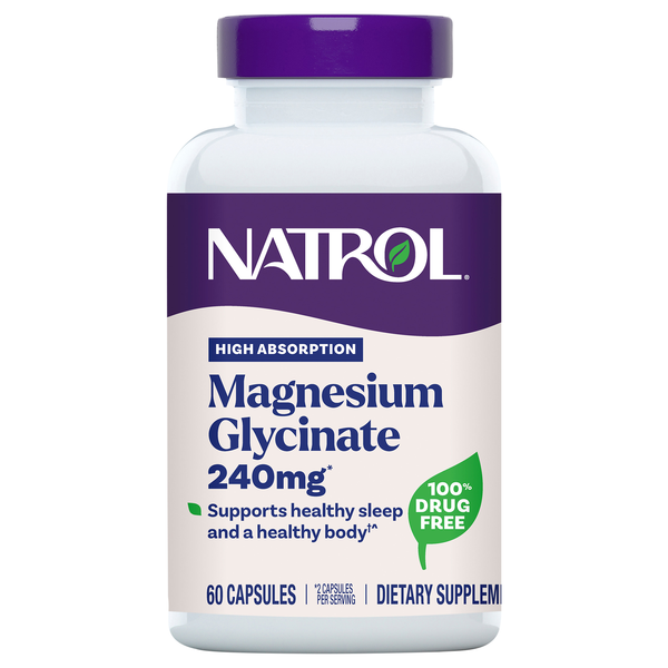 Natrol 240mg Magnesium Glycinate Capsules