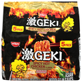 Nissin Geki Spicy Hot Chicken Flavor Asian Noodles in Sauce - 5 ct