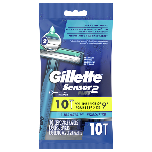 Gillette Sensor2 Plus Lubrastrip Disposable Razors