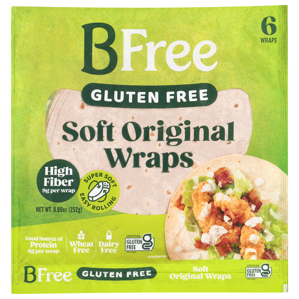 BFree Gluten Free Soft Original Wraps - 6 ct