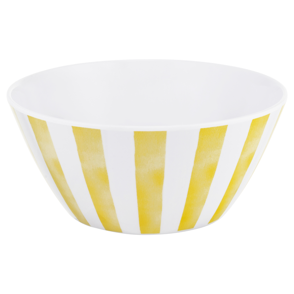 Smart Living Spring Single Serve Bowl Yellow Stripes