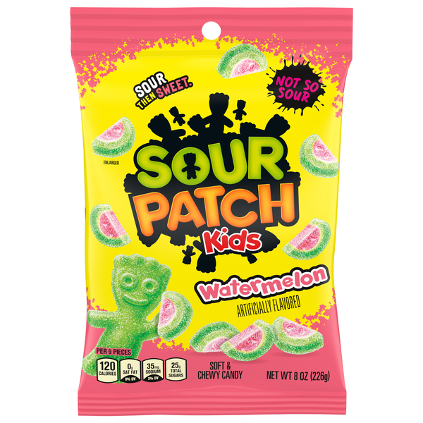 Sour Patch Kids Watermelon Sour Then Sweet Soft & Chewy Candy