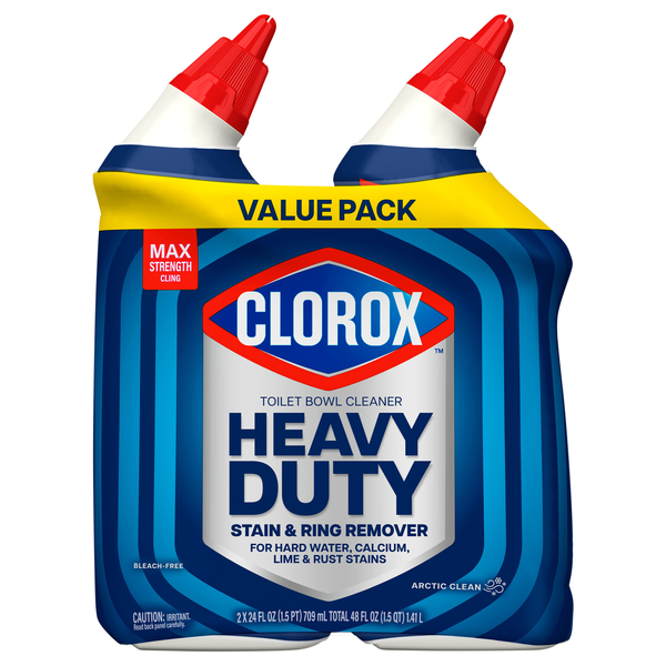 Clorox Heavy Duty Arctic Clean Toilet Bowl Cleaner - 2 ct