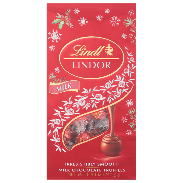Lindt Lindor Christmas Milk Chocolate Truffles Candy