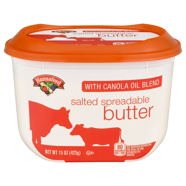 Hannaford Salted Spreadable Butter with Canola Oil Blend