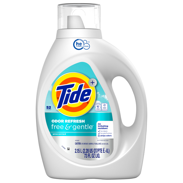 Tide Free & Gentle Odor Refresh Liquid Laundry Detergent