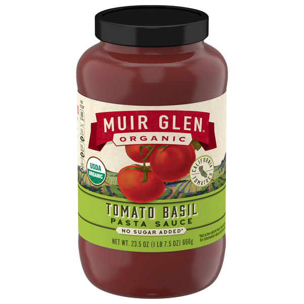 Muir Glen Organic No Sugar Added Tomato Basil Pasta Sauce