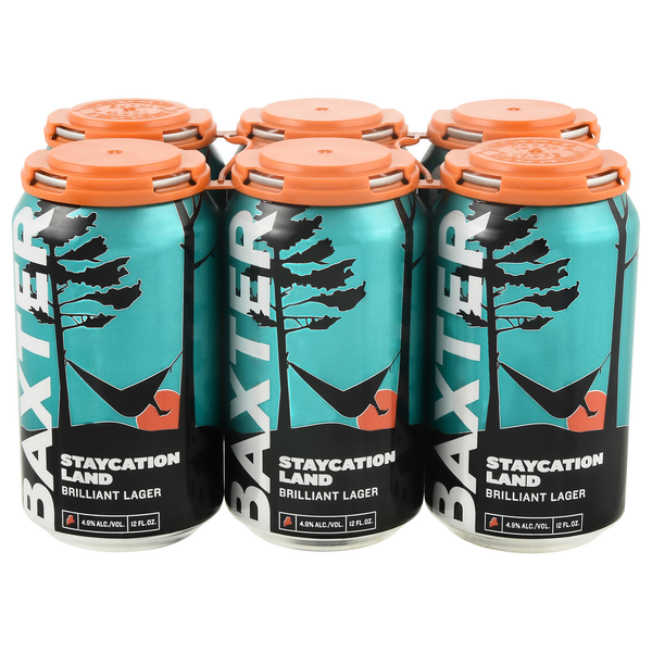 Baxter Brewing Co. Staycation Land Brilliant Lager Beer - 6 pk