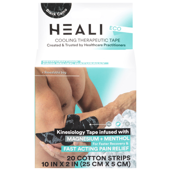 Heali Eco Cooling Black Camo Therapeutic Tape
