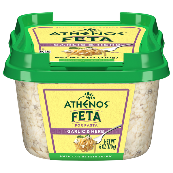 Athenos Garlic & Herb Feta Cheese Crumbled