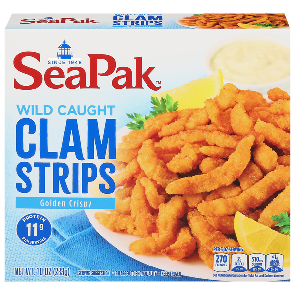 SeaPak Wild Caught Clam Strips Frozen
