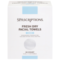 SpaScriptions Fragrance Free Clean Fresh Dry Facial Towels