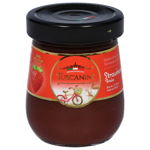 Tuscanini Imported Strawberry Italian Fruit Spread