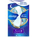 Always Infinity Size 5 Unscented Extra Heavy Overnight Pads with Wings