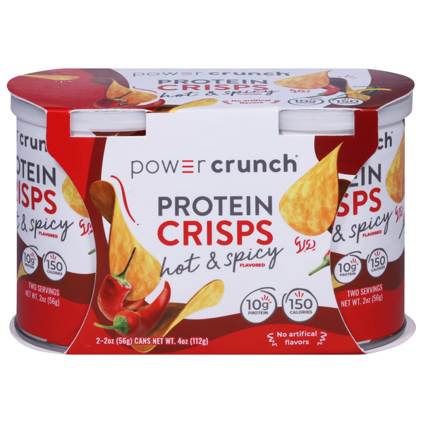 Power Crunch Hot & Spicy Flavored Protein Crisps - 2 ct