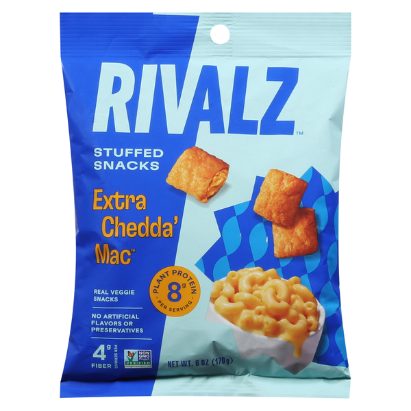 Rivalz Extra Cheddar Mac Stuffed Snacks