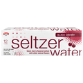 Hannaford Black Cherry Seltzer Water - 12 pk