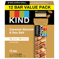 KIND Gluten Free Caramel Almond & Sea Salt Bars Value Pack - 12 ct