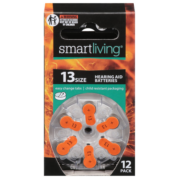 Smart Living Hearing Aid Batteries Size 13