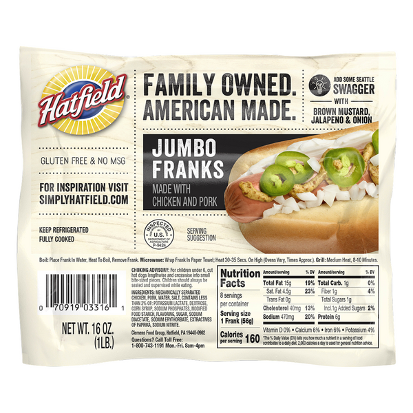 Save on Hatfield Franks Jumbo - 8 ct 