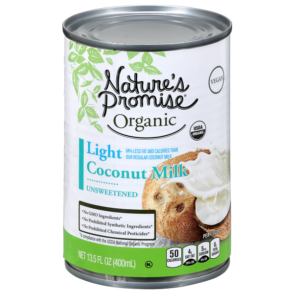 Nature's Promise Organic Light Unsweetened Coconut Milk