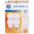 GE LED Light Bulb 40W Soft White
