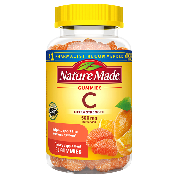 Nature Made Extra Strength Vitamin C 500mg Gummies Tangerine