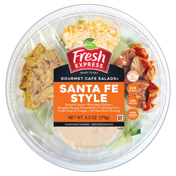 Fresh Express Gourmet Cafe Santa Fe Style Salad Bowl