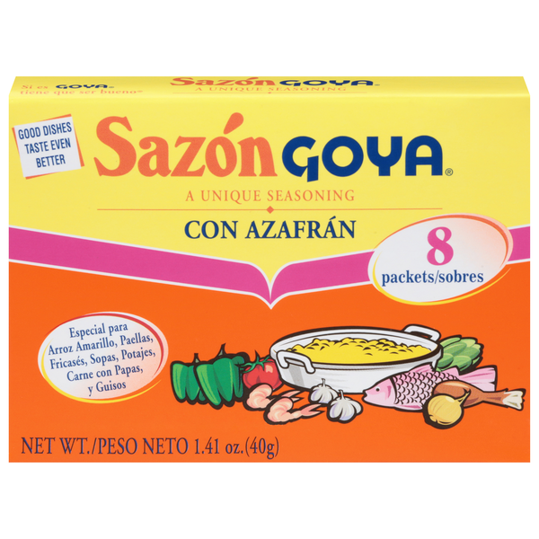 Goya Sazon Seasoning Con Azafran